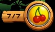Cherry Puzzle Emblem assembled once at the result screen of levels with seven Puzzle Pieces, as seen in the games Donkey Kong Country Returns and Donkey Kong Country Returns 3D.