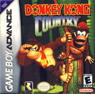 North American boxart of the game Donkey Kong Country for GBA.