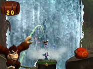 DK encounters a Gale Hawg enemy.