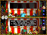 Cranky taunts Kiddy in Head to Head.