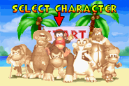 La pantalla de selección de personajes del E3 2001