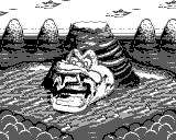 The world map of the Lost World in Donkey Kong Land 2 for Game Boy.