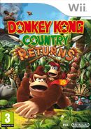 European boxart of Donkey Kong Country Returns for Wii.