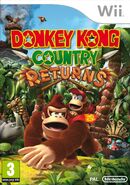 European boxart of Donkey Kong Country Returns for Wii.