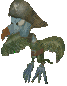 Kreepy Krow's static sprite Krow from the game Donkey Kong Country 2.
