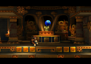 The level's Blue Rare Orb (Wii version).