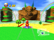 Diddy piloting around Timber's Island.