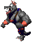 Gray Krusha's animated sprite from the game Donkey Kong Country for SNES.