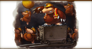 Mole Miner Max's conceptual artwork from the game Donkey Kong Country Returns for Wii.