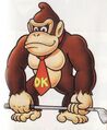 Additional artwork Donkey Kong in Mario Golf for the N64
