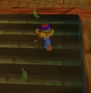 Transparent Bananas.png (219 KB) Tiny near two transparent green bananas in Angry Aztec.