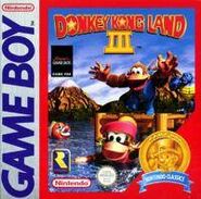 European boxart of Donkey Kong Land III for Game Boy.