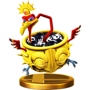 Stu's trophy as seen in the game Super Smash Bros. for Wii U.