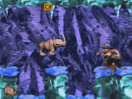 Rambi continues in the Ice Cave section.