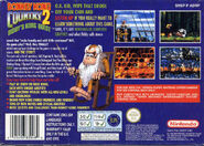 North American boxart (back) of Donkey Kong Country 2: Diddy's Kong Quest for SNES.