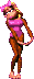 Candy Kong's sprite from the game Donkey Kong Country for SFC/SNES.