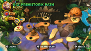 Level 6-2 Prehistoric Path in the Cliff world map (Wii version).