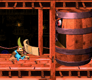 Teeth glitch on Belcha as seen in the game Donkey Kong Country 3: Dixie Kong's Double Trouble! for SFC/SNES.[citation needed]