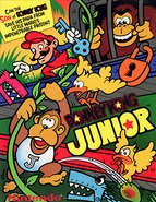 Promotional North American arcade flyer for Donkey Kong Jr..