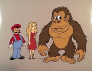 Artwork of Donkey Kong Sr., alongside Mario and Pauline, from the Donkey Kong segment of the Saturday Supercade animated series[25].