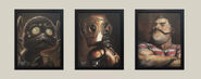 Portraits by Cheol Joo Lee that were handed out as prizes for a mod contest for Tencent players.[23]