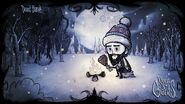 Wilson sobreviviendo al invierno en uno de los 4 Wallpapers promocionales para Reign of Giants