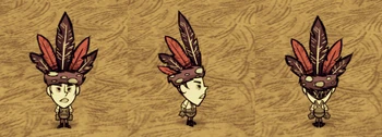 Winona wearing a Feather Hat.
