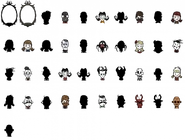 Character portraits from Don't Starve in November 2015. Includes Wilton, Winnie, and Pyro portraits.