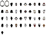 Character portraits from Don't Starve in November 2015. Includes Wilton, Winnie, and Pyro portraits.