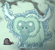 A frozen beefalo