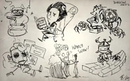 Rhymes with Play中Doodle Jam画的沃利。