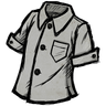 Silver Gray Buttoned Shirt Icon