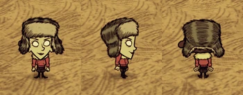 Wheeler wearing a Cat Cap.