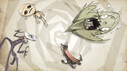 Maxwell in a loading screen for Don't Starve Together.