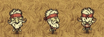 Woodlegs wearing a Life Giving Amulet.