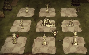 Grid Style Marble Sculptures Set Piece.