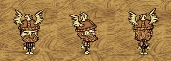 Woodie wearing a Battle Helm.