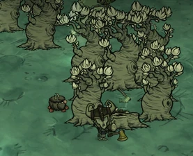 Moon glass axe setpiece