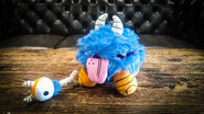 A special edition "Blue Cotton Candy" color Chester plush with Eye Bone.