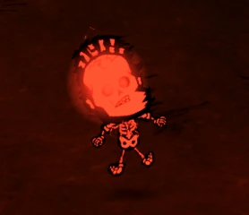 Woodie getting struck by lightning.