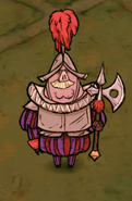 The alternate colors worn by Royal Guards patrolling the Palace City.