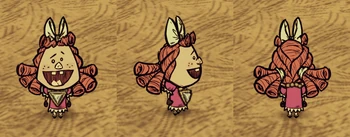 Wilba wearing a Chilled Amulet.