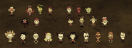 All the characters in-game except for Walter.