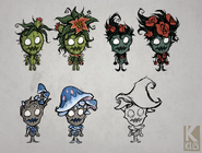 Concept art for Wormwood's skin sets from Rhymes With Play #241.