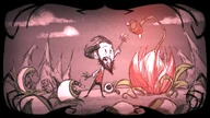 Wilson and a Lureplant in an official wallpaper.
