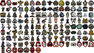 Map icons from the Reign of Giants DLC in November 2014. Features icons for Pyro and the Balloonicorn Chester.