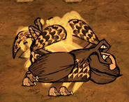 La Mosca Dragón enojada recientemente vencida.