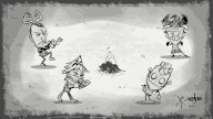 Hallowed Nights Livestream Art.gif (1.26 MB) Wilson as seen in a Hallowed Nights animation from an episode of Rhymes with Play.