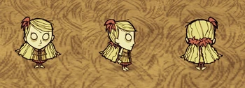 Wendy wearing a Rain Coat.