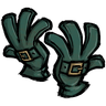 Classy Buckled Gloves 'Jungle green' colored gloves with a buckle on the back to help you hold it together. See ingame